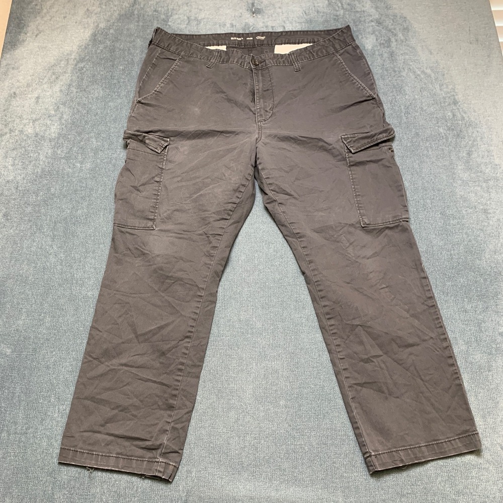 Old Navy Built in Flex Straight Leg Cargo Pants Mens 40x30 Gray Outdoor Hiking